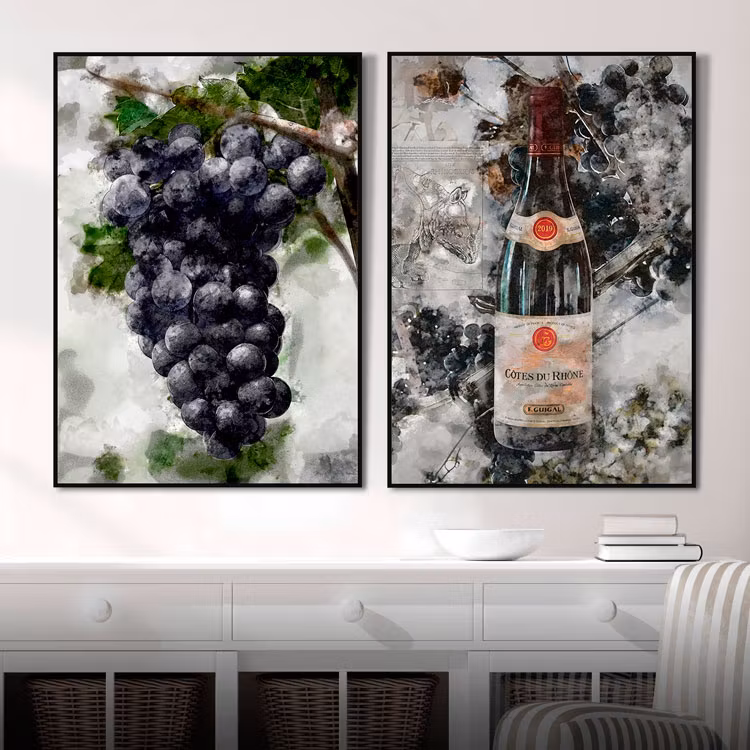 Wine Artwork Art Print