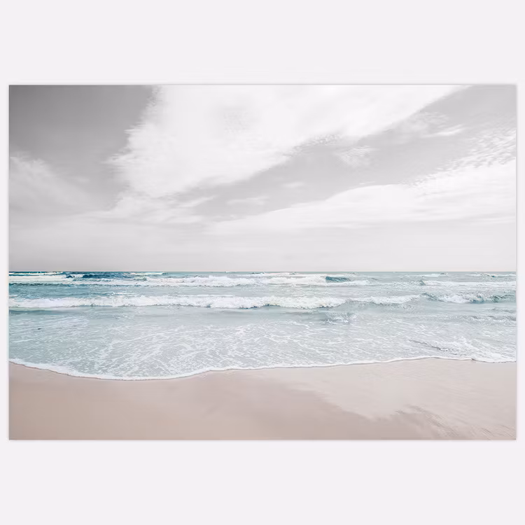 Wall Art Sea Horizon Coloured Art Print, Artwork Insplendor Art Studio.