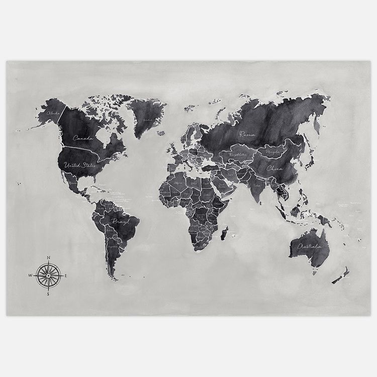 World Map Art Print