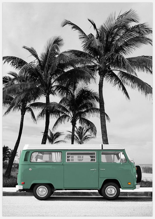 Green VW Bus