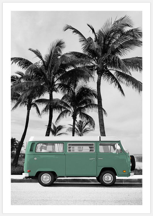 Green VW Bus