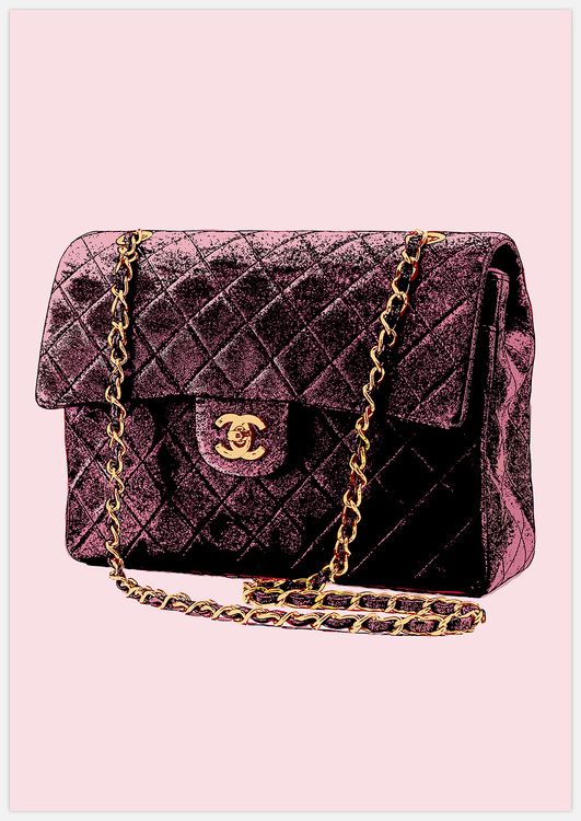 Pink Bag Art Print