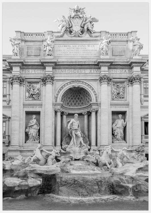Fontana di Trevi black & white