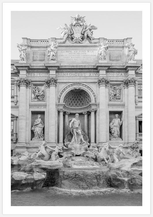 Fontana di Trevi black & white