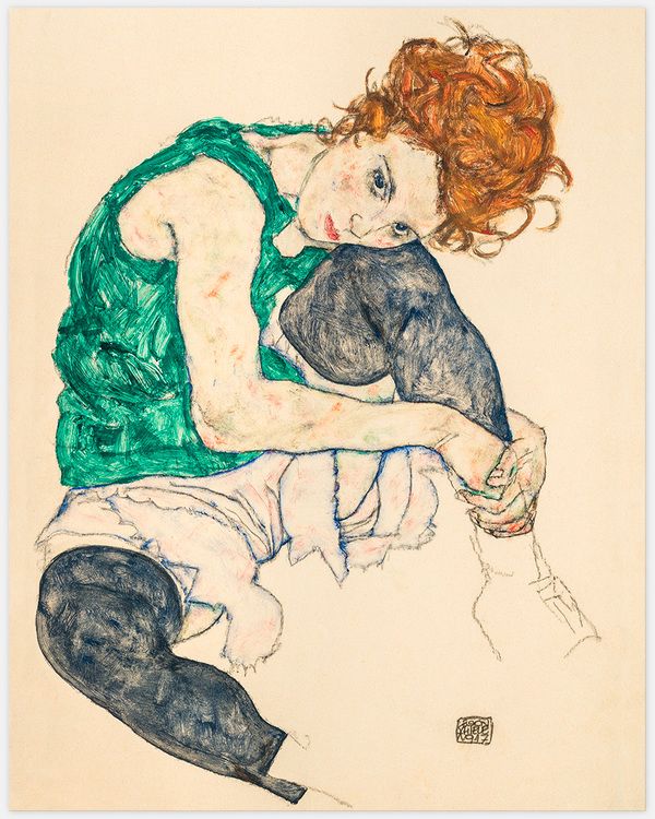 Seated Woman with Bent Knees