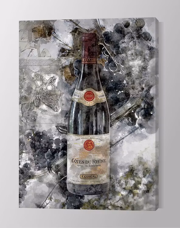 Wine Artwork Canvas Print