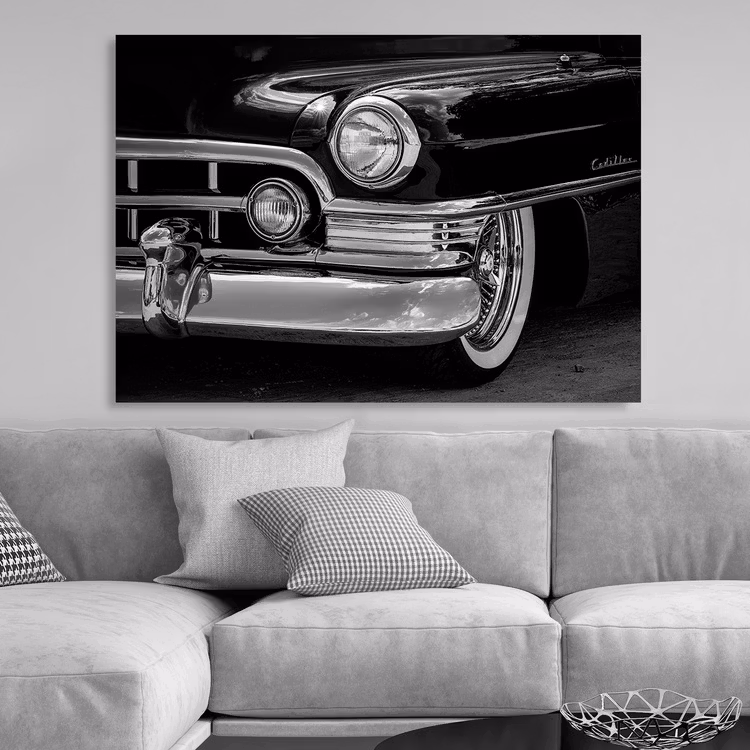 Black Cadillac Canvas Print