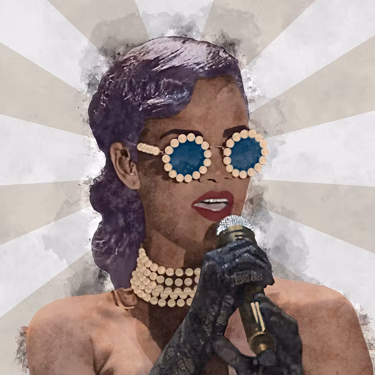 Pop Art Rihanna Canvas Print