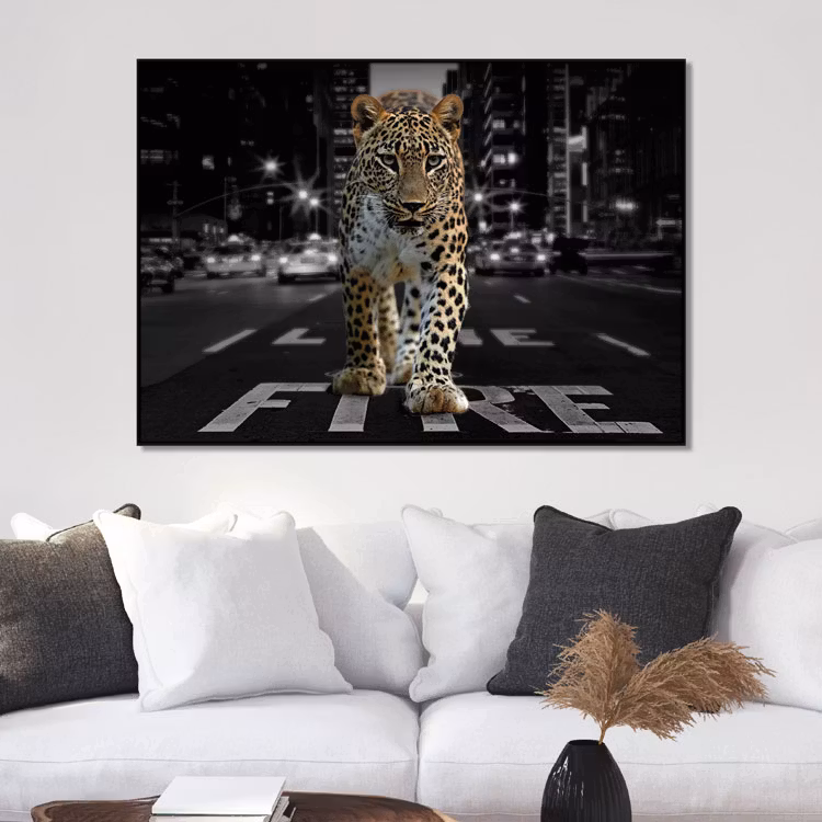 Gallery Wall City Leopard – Fine Art Print