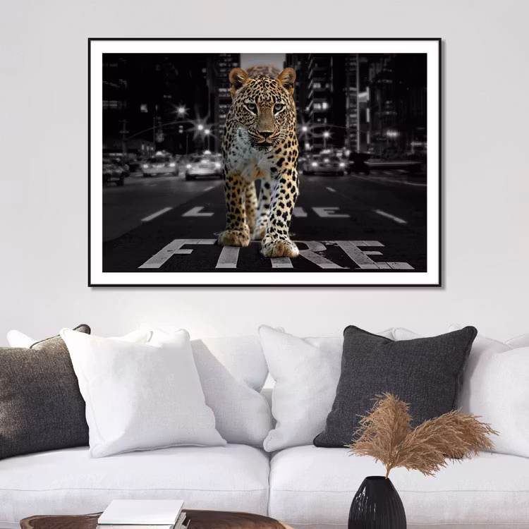 Gallery Wall City Leopard – Fine Art Print