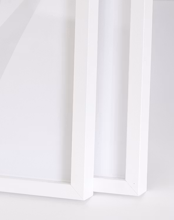 White wood picture frame 21x30 cm – 8x12 in – 12x22 mm