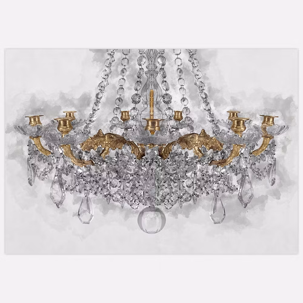 Gallery Wall Chandelier – Fine Art Print