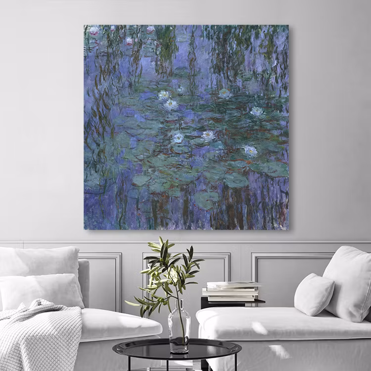 Blue Water Lilies – Claude Monet – Canvas Print