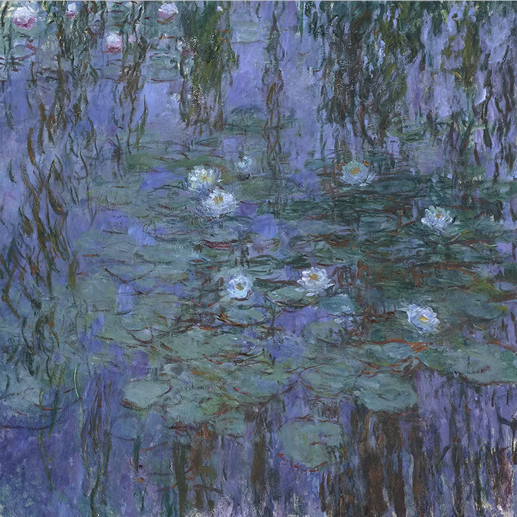 Blue Water Lilies – Claude Monet – Canvas Print