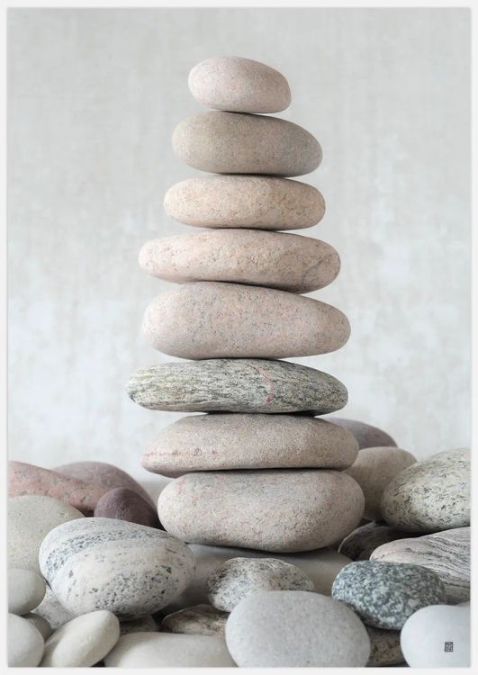Stone stack Art Print
