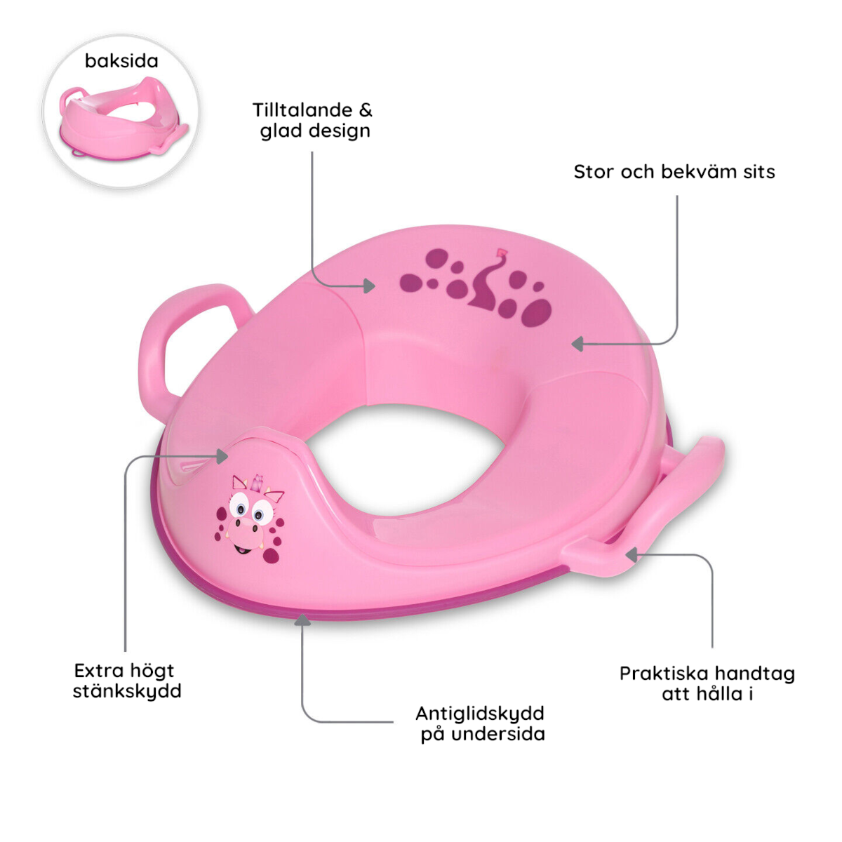 My Carry Potty toasits Rosa Drake
