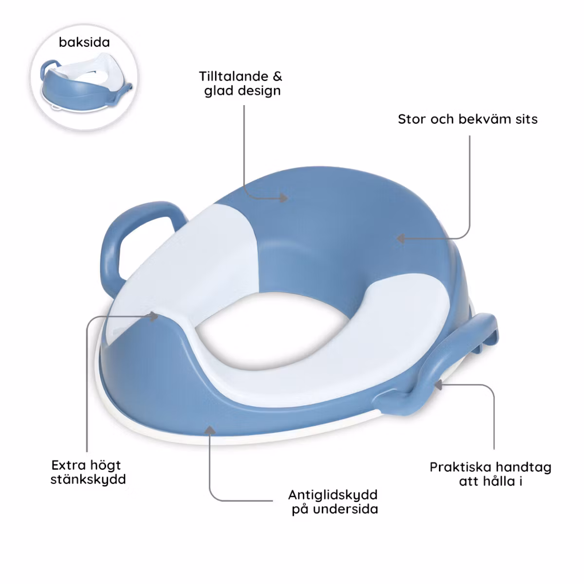 Toasits för barn – My Carry Potty Pastellblå
