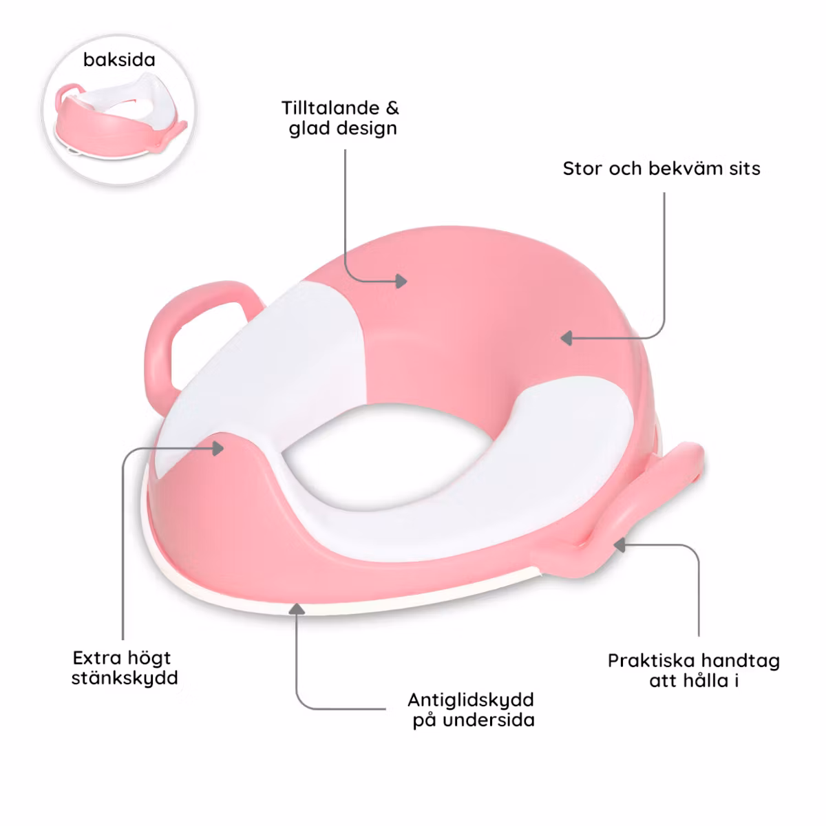 Set med toasits & barnpall My Carry Potty Rosa