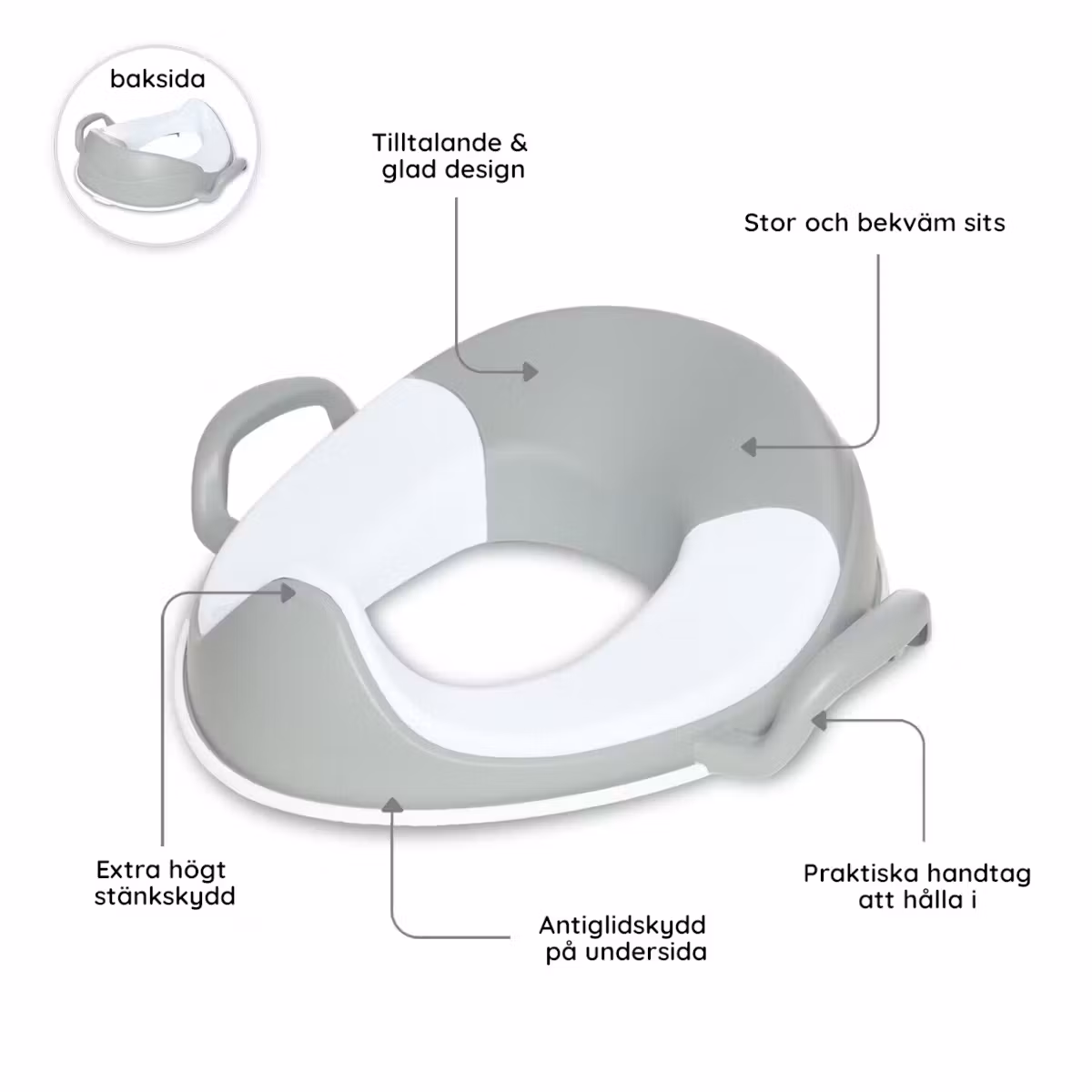 My Carry Potty Potträningskit & Toalettset Pastellgrå