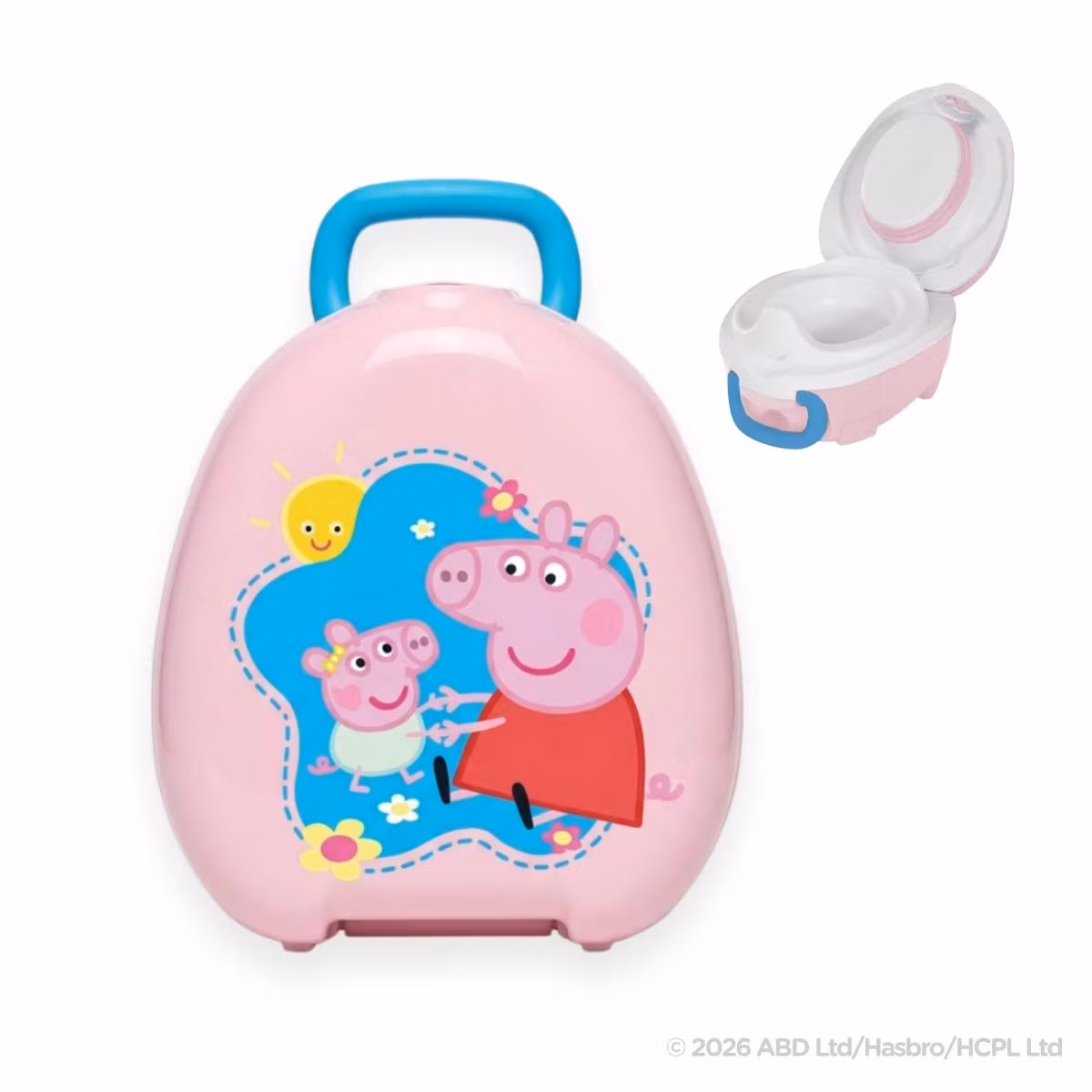 My Carry Potty potta till barn Greta Gris rosa - potträna med en bärbar barnpotta - lika bra för potträning hemma, som till resepotta