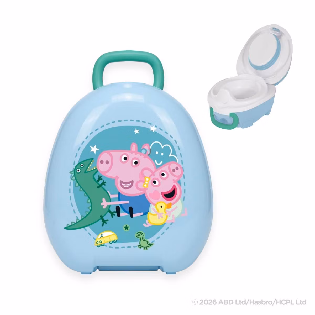 My Carry Potty potta till barn Greta Gris blå - potträna med en bärbar barnpotta - lika bra för potträning hemma, som till resepotta