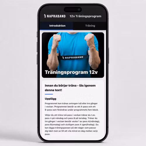 Håll igång - 12v program för träningsvana