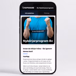 8v nybörjarprogram - endast programmet (för dig som redan har band)
