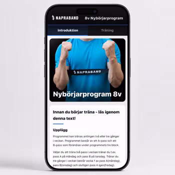 8v nybörjarprogram - endast programmet (för dig som redan har band)
