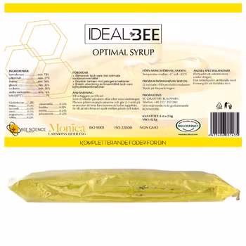 IdealBee Optimal Syrup 2kg påse x 6 påsar i lådan