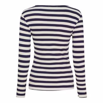 Randig långärmad t-shirt