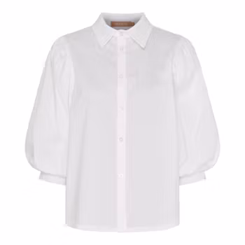 Blus med puffade ärmar