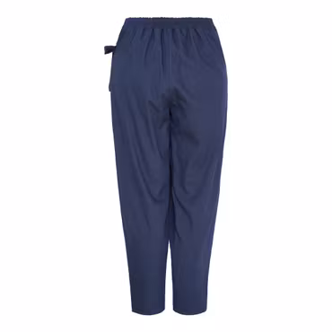 Byxa med drapering och knytdetalj