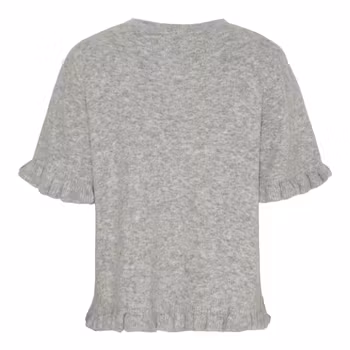 Stickad kortärmad tröja