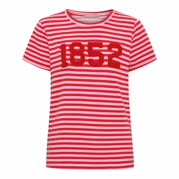 Randig t-shirt med tryck