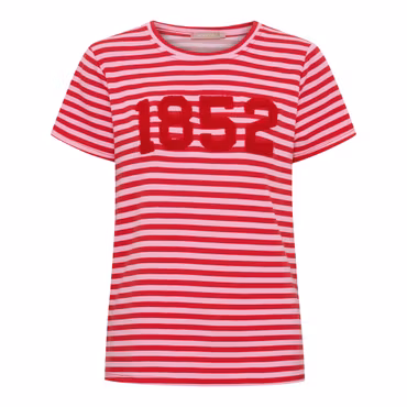 Randig t-shirt med tryck