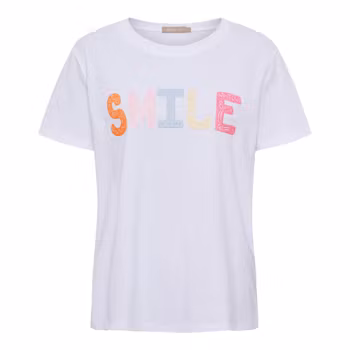 T-shirt med färgglatt tryck