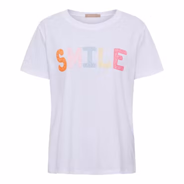T-shirt med färgglatt tryck