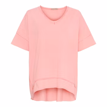 V-ringad t-shirt med ledig passform