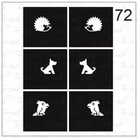 72 stencil