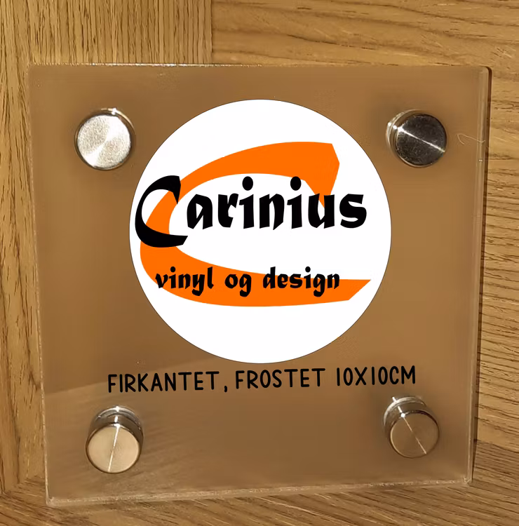 Dørskilt i akryl