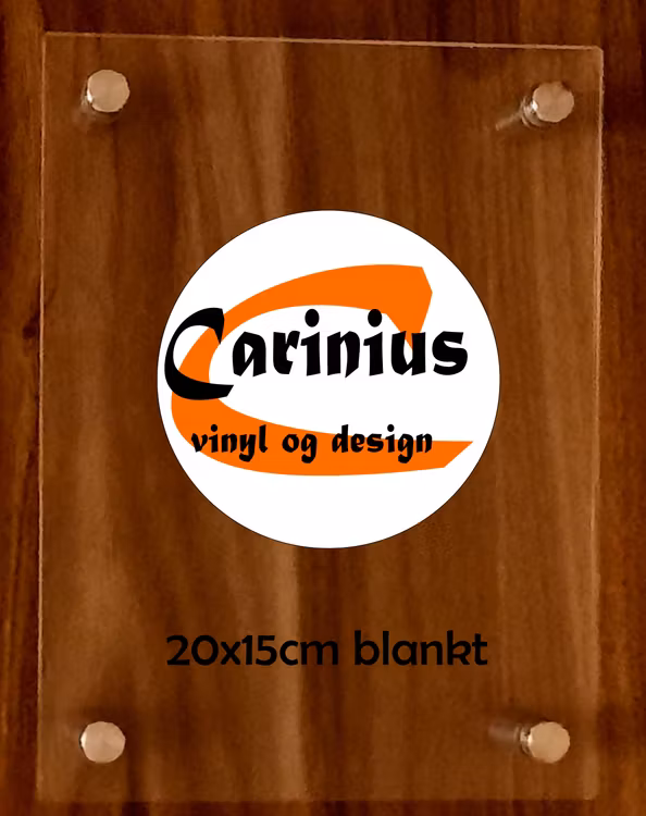 Dørskilt i akryl