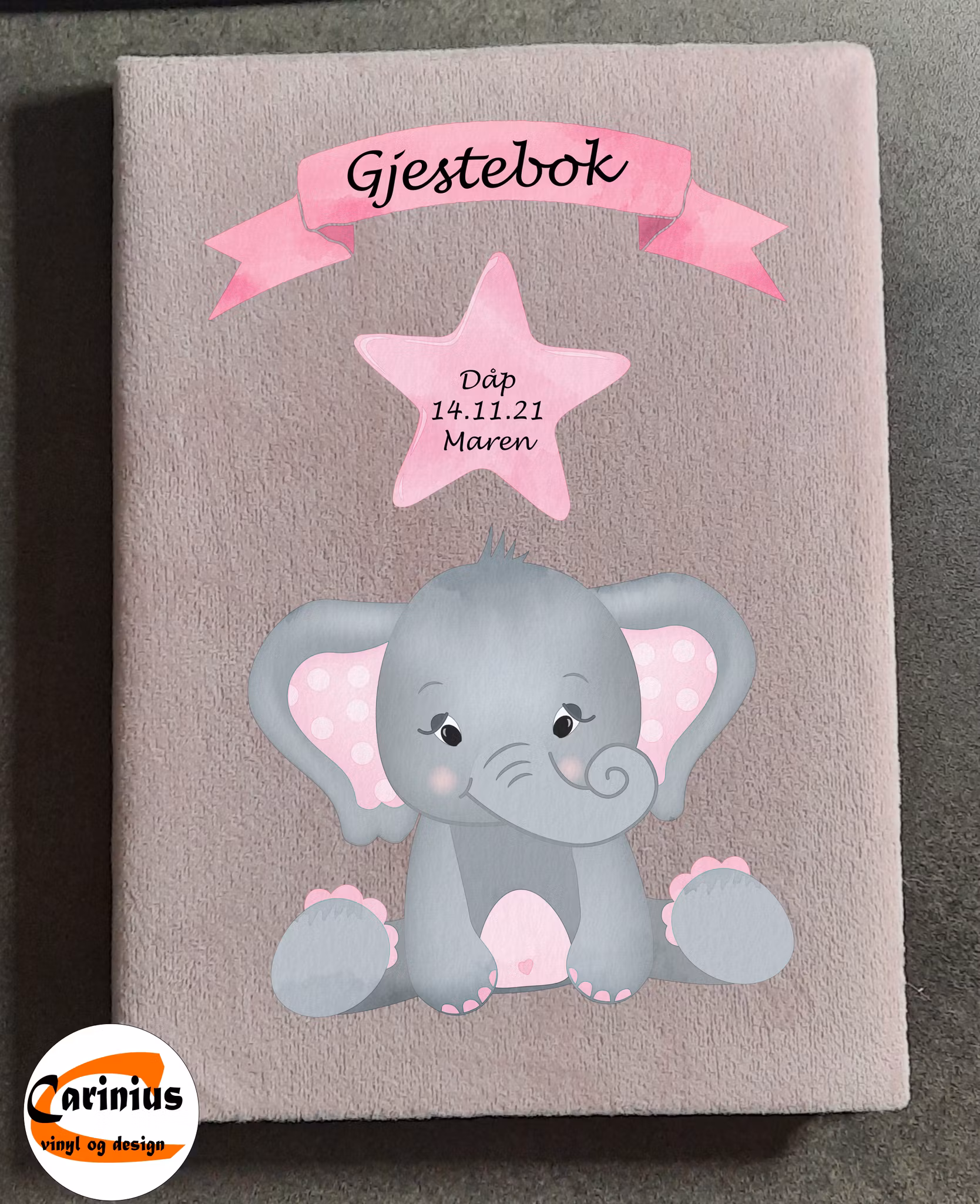Gave og gjestebok til dåp