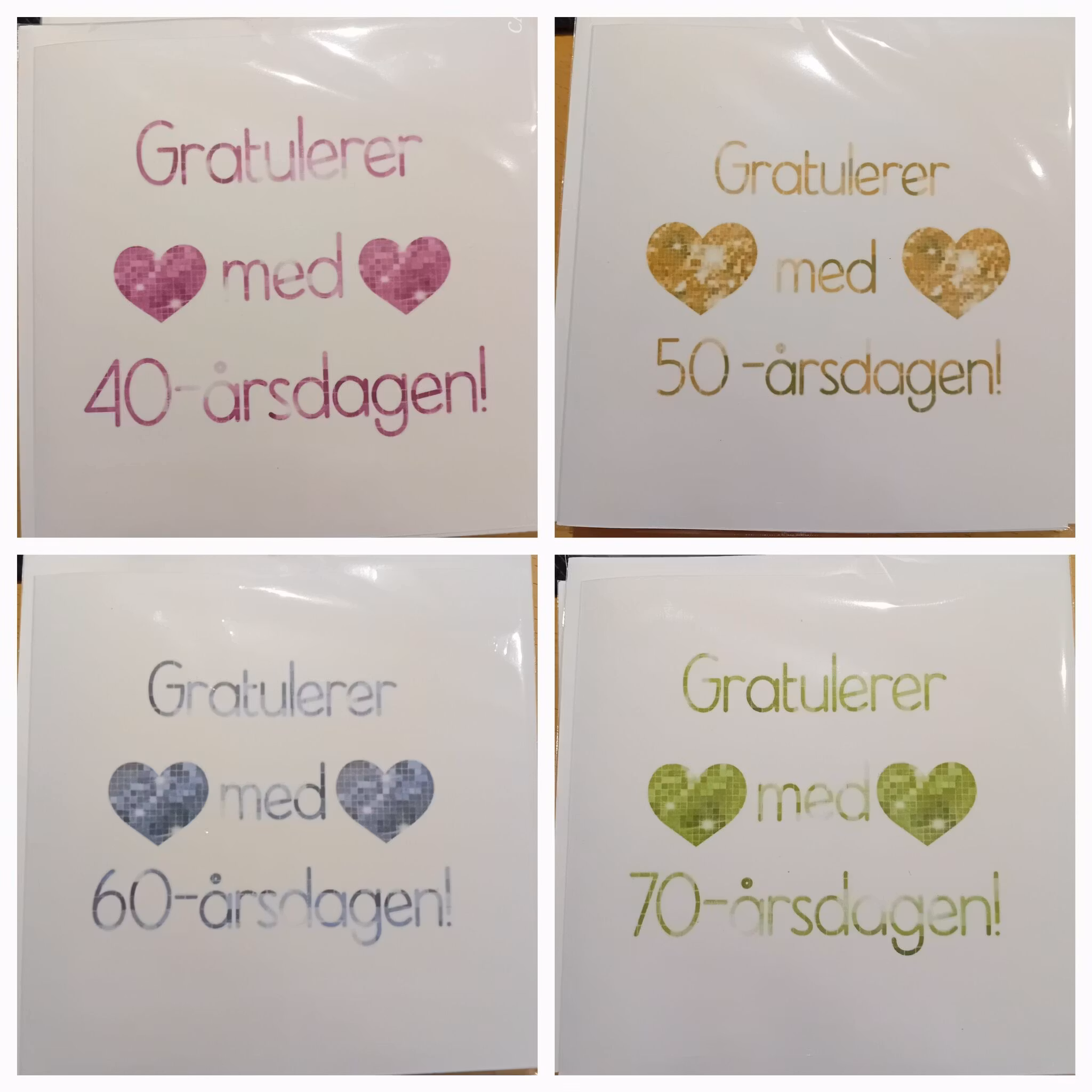 Doble kort med konvolutt