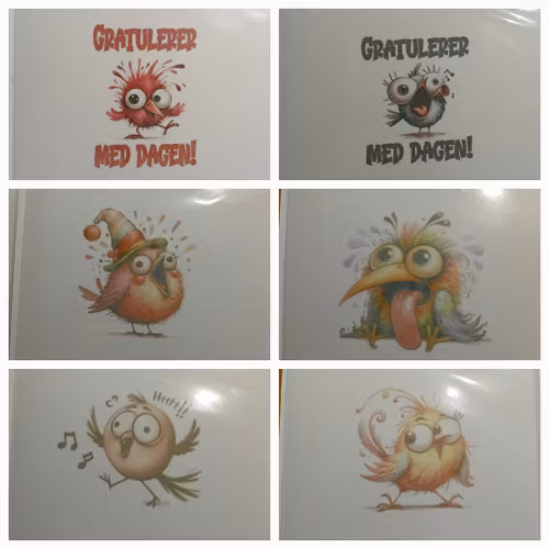 Doble kort med konvolutt