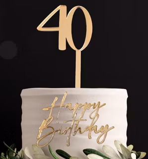 To kaketopper, Happy Birthday + tall m/pinne