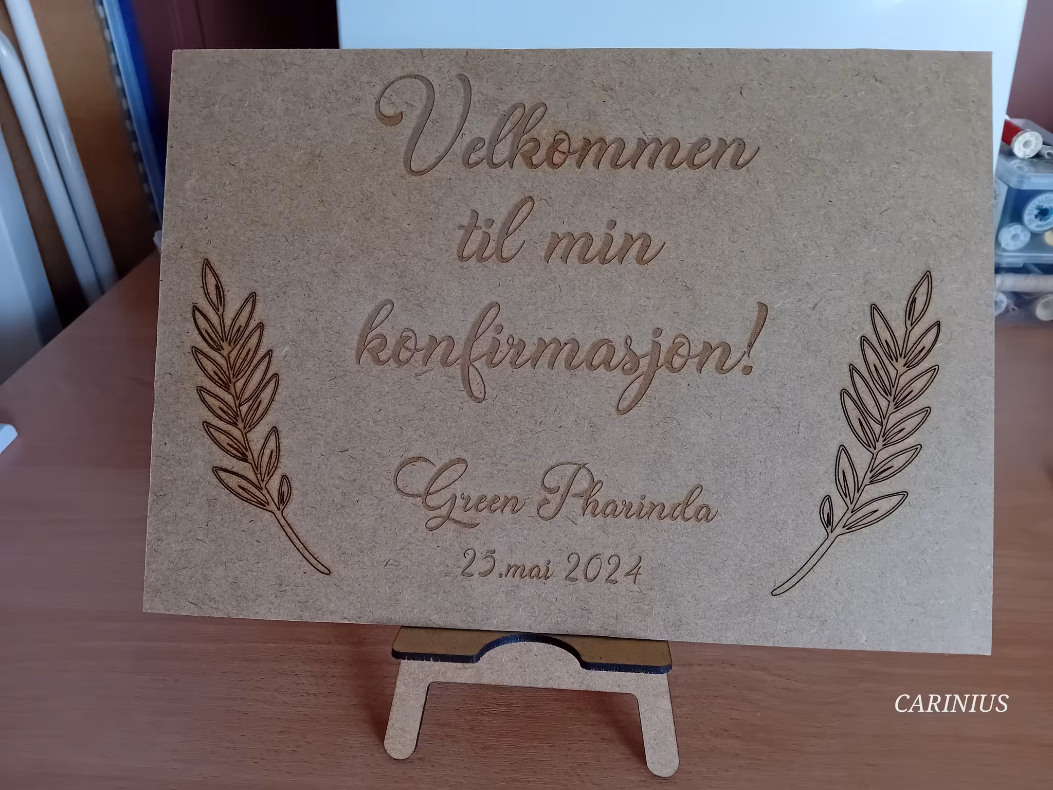 Velkomstskilt, MDF. Flere størrelser.