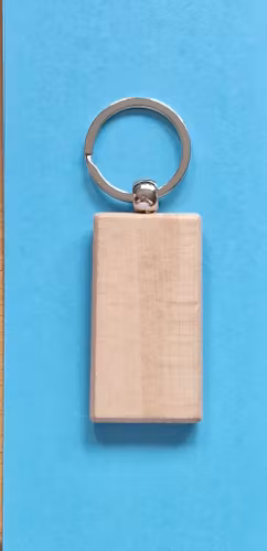 Nøkkelring avlang, for gravering.