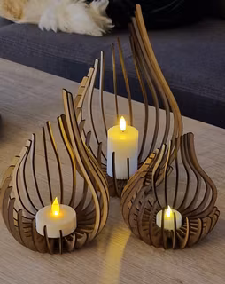 Lyslykter i 3 størrelser, fra