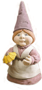 Tomtemor/gnome m. blomma G-3941