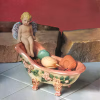 Ängelbadkar/tvålkopp S-1792